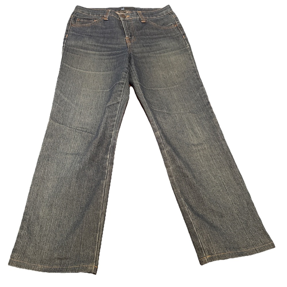Relativity Women's Blue Denim Jeans Size 6 Stretch Straight Leg‎ Medium Wash